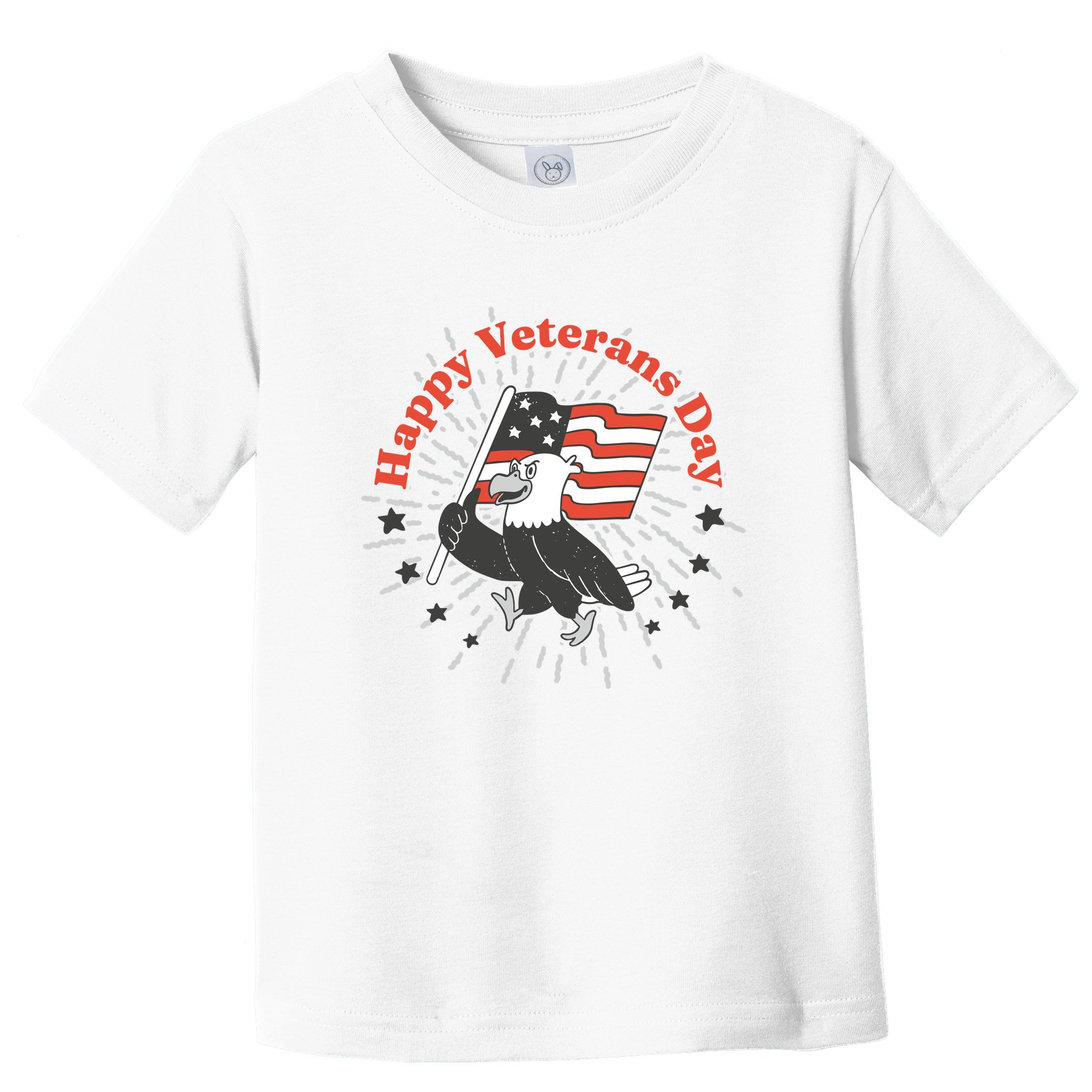 Happy Veterans Day Eagle Toddler T-Shirt