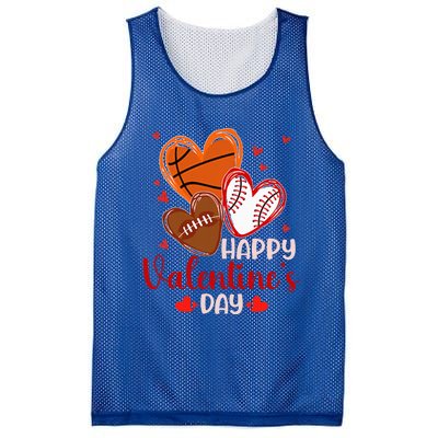 Happy Valentines Day Basketball Baseball Football  Mesh Reversible Basketball Jersey Tank