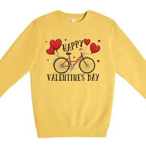 Happy Valentine`s Day Cool Gift Premium Crewneck Sweatshirt