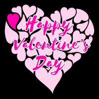 Happy Valentine's Day Heart Shape Logo Cooling Performance Crew T-Shirt