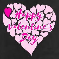 Happy Valentine's Day Heart Shape Logo Adult Drive Performance Visor