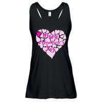 Happy Valentine's Day Heart Shape Logo Ladies Essential Flowy Tank