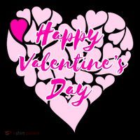 Happy Valentine's Day Heart Shape Logo 16 in Basic Backpack