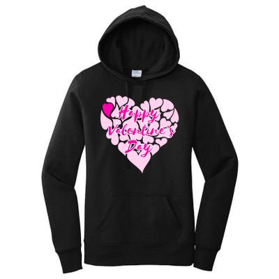 Happy Valentine's Day Heart Shape Logo Women's Pullover Hoodie