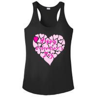 Happy Valentine's Day Heart Shape Logo Ladies PosiCharge Competitor Racerback Tank