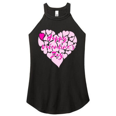 Happy Valentine's Day Heart Shape Logo Women's Perfect Tri Rocker Tank