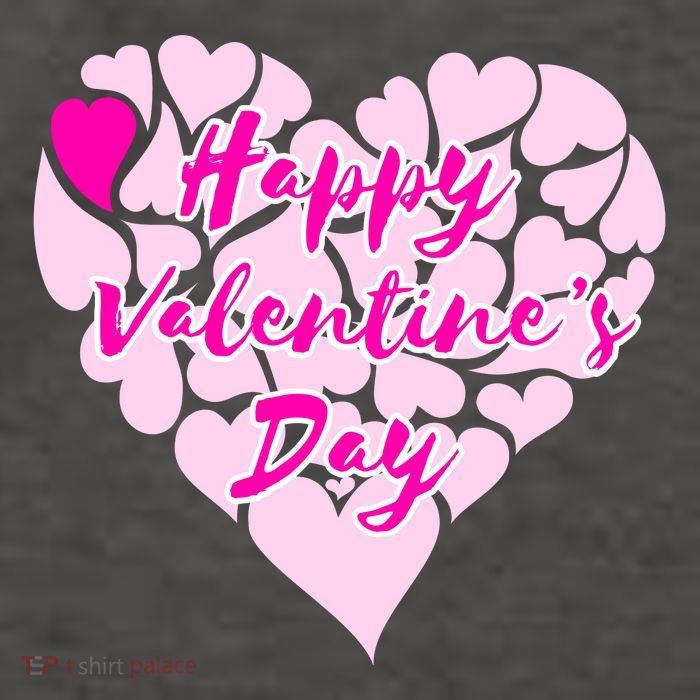 Happy Valentine's Day Heart Shape Logo Vector Backpack