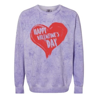 Happy Valentine’s Day! Cute Love Heart Classic Gift Colorblast Crewneck Sweatshirt