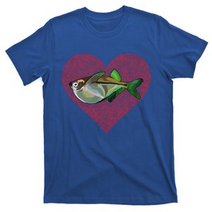 Hatchetfish Valentines Day Fish Love Fingerprint Gift T-Shirt