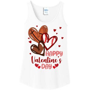 Happy Valentines Day Sports Lover Heart Gift Ladies Essential Tank