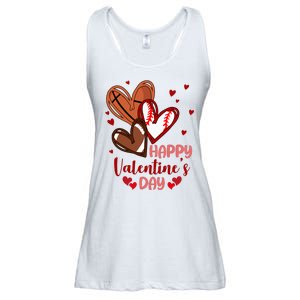 Happy Valentines Day Sports Lover Heart Gift Ladies Essential Flowy Tank