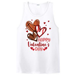 Happy Valentines Day Sports Lover Heart Gift PosiCharge Competitor Tank