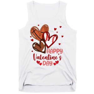 Happy Valentines Day Sports Lover Heart Gift Tank Top