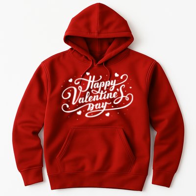 Happy Valentine's Day Simple Logo Hoodie
