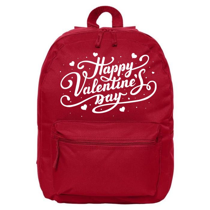 Happy Valentine's Day Simple Logo 16 in Basic Backpack