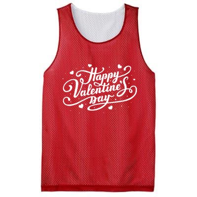 Happy Valentine's Day Simple Logo Mesh Reversible Basketball Jersey Tank