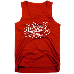 Happy Valentine's Day Simple Logo Tank Top