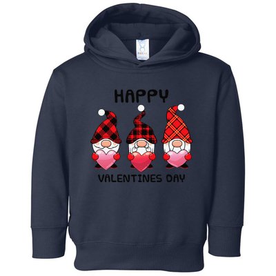 Happy Valentines Day Funny Gnomes Holding Hearts Love Gifts Toddler Hoodie