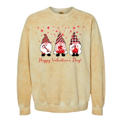 Happy Valentines Day Gnome Cute Gift Colorblast Crewneck Sweatshirt