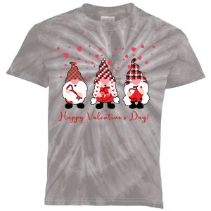 Happy Valentines Day Gnome Cute Gift Kids Tie-Dye T-Shirt