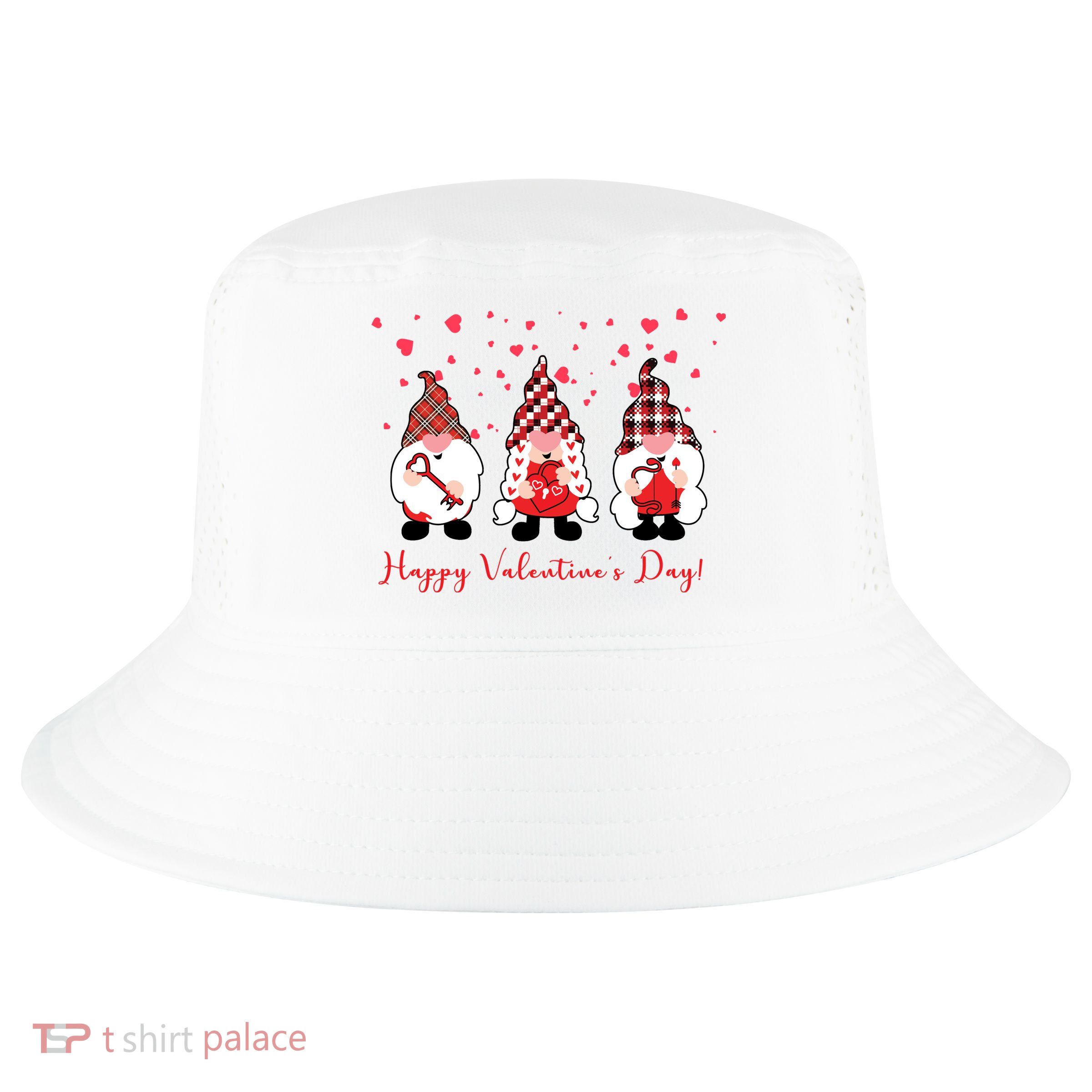 Happy Valentines Day Gnome Cute Gift Cool Comfort Performance Bucket Hat