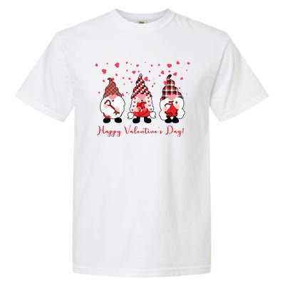 Happy Valentines Day Gnome Cute Gift Garment-Dyed Heavyweight T-Shirt