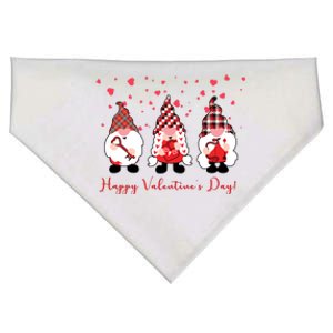 Happy Valentines Day Gnome Cute Gift USA-Made Doggie Bandana