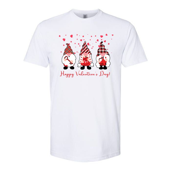 Happy Valentines Day Gnome Cute Gift Softstyle CVC T-Shirt