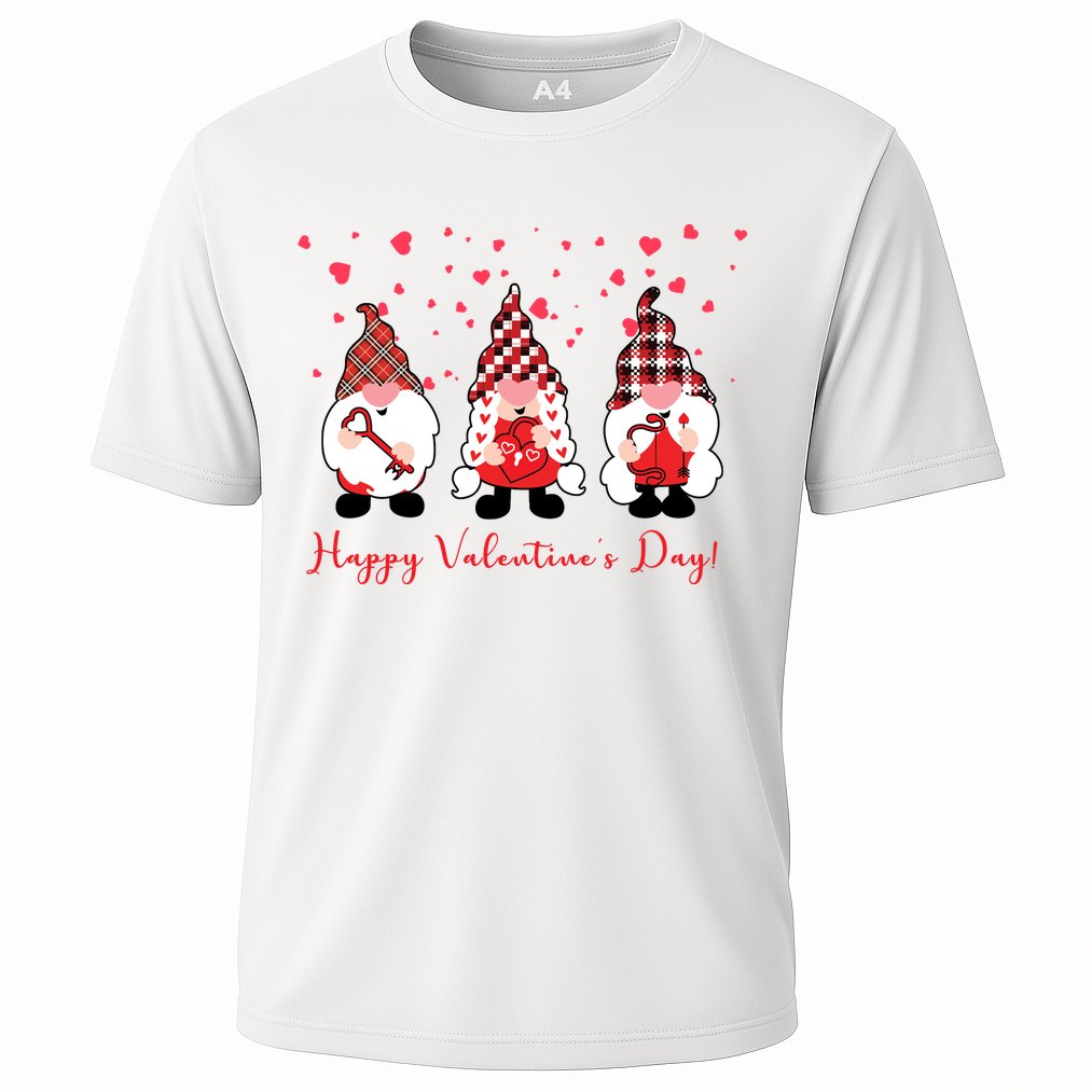 Happy Valentines Day Gnome Cute Gift Cooling Performance Crew T-Shirt