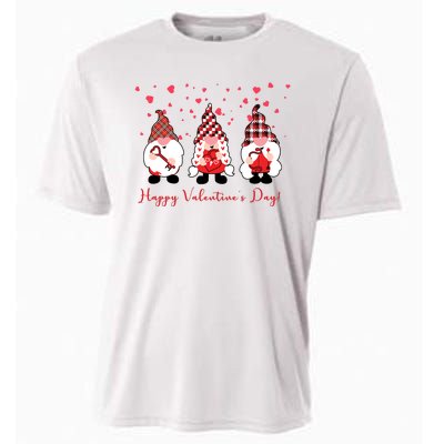 Happy Valentines Day Gnome Cute Gift Cooling Performance Crew T-Shirt