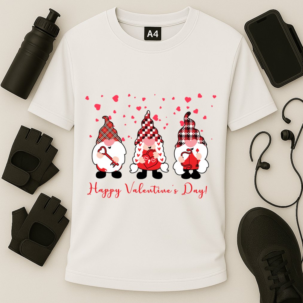 Happy Valentines Day Gnome Cute Gift Cooling Performance Crew T-Shirt