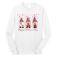 Happy Valentines Day Gnome Cute Gift Long Sleeve Shirt