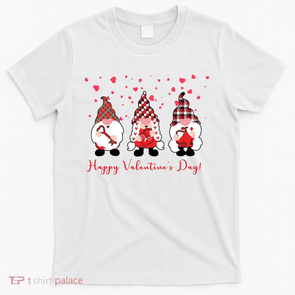Happy Valentines Day Gnome Cute Gift T-Shirt