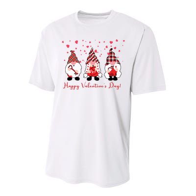 Happy Valentines Day Gnome Cute Gift Performance Sprint T-Shirt