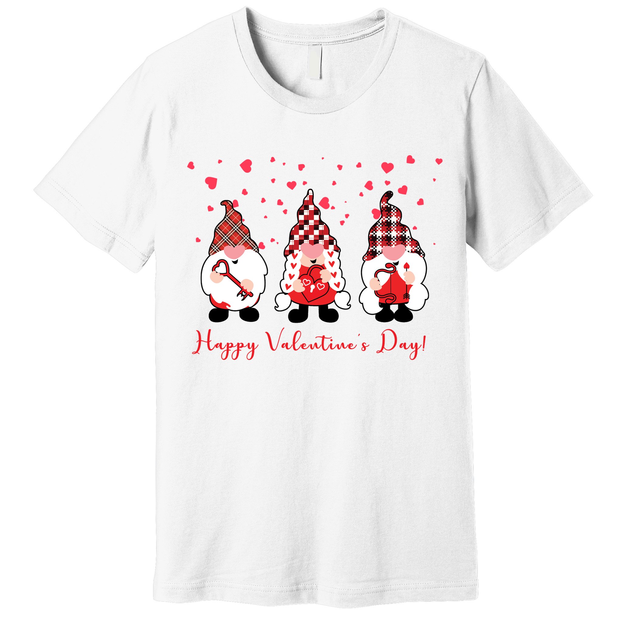 Happy Valentines Day Gnome Cute Gift Premium T-Shirt