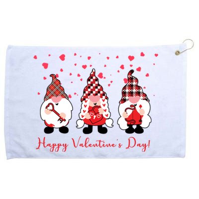 Happy Valentines Day Gnome Cute Gift Grommeted Golf Towel