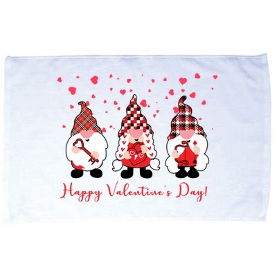 Happy Valentines Day Gnome Cute Gift Microfiber Hand Towel