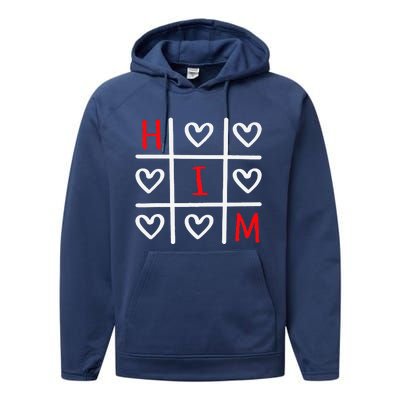 Happy Valentines Day Gnomes Balloon Valentine Heart Balloons Performance Fleece Hoodie