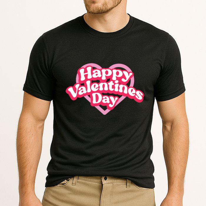 Happy Valentines Day Cooling Performance Crew T-Shirt