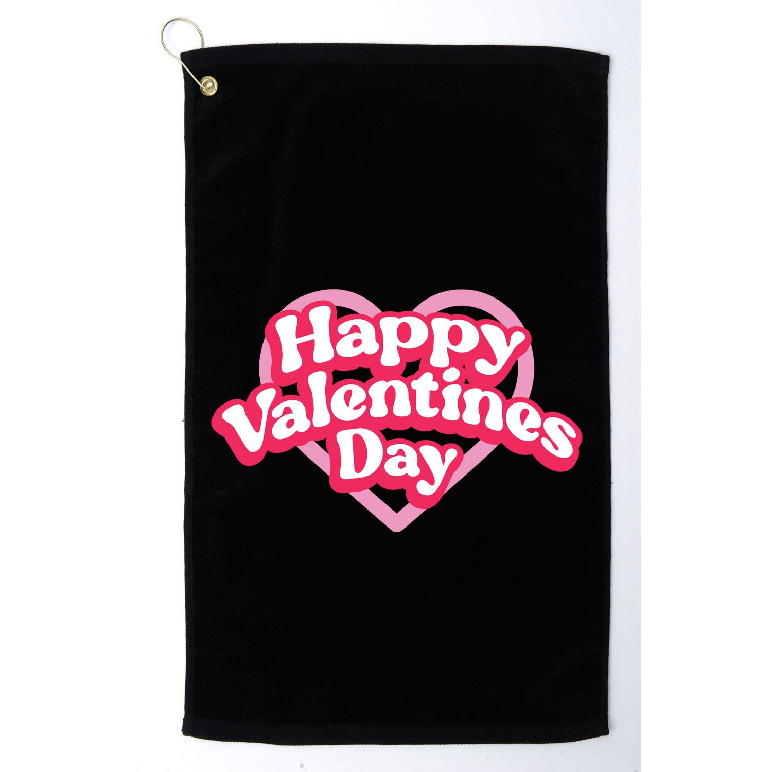 Happy Valentines Day Golf Towel
