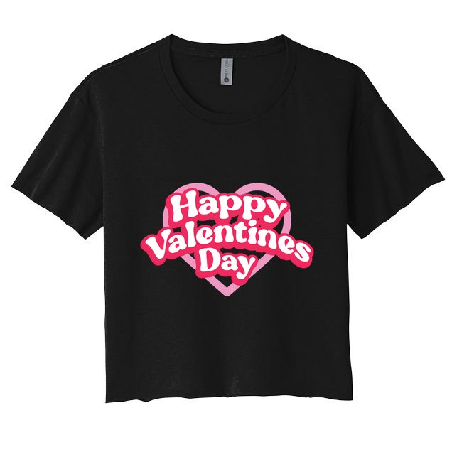 Happy Valentines Day Crop Top