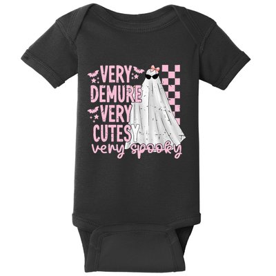 Halloween Very Demure Very Cutesy Very Spooky Baby Bodysuit