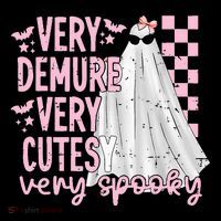 Halloween Very Demure Very Cutesy Very Spooky Kids T-Shirt