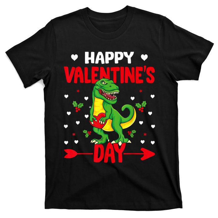 Happy ValentineS Day Dinosaur Happy ValentineS Day Outfits T-Shirt