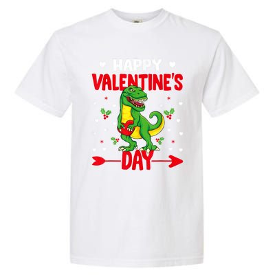 Happy ValentineS Day Dinosaur Happy ValentineS Day Outfits Garment-Dyed Heavyweight T-Shirt