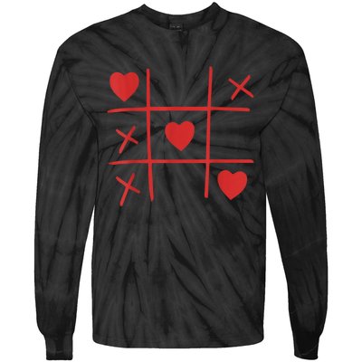 Happy Valentines Day Women Man Love Heart Tie-Dye Long Sleeve Shirt