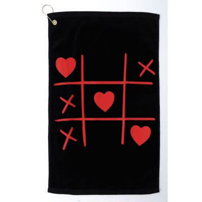 Happy Valentines Day Women Man Love Heart Platinum Collection Golf Towel