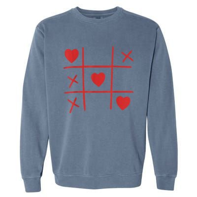 Happy Valentines Day Women Man Love Heart Garment-Dyed Sweatshirt