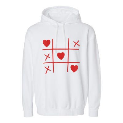 Happy Valentines Day Women Man Love Heart Garment-Dyed Fleece Hoodie