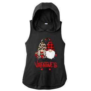 Happy Valentine's Day Gnomes Couple Valentines Day Love Ladies PosiCharge Tri-Blend Wicking Draft Hoodie Tank